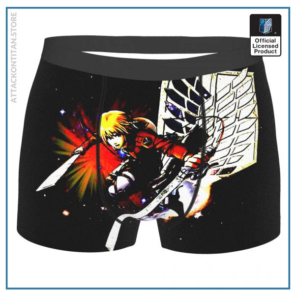 Armin Attack On Titan Eren Mikasa Levi Anime Underpants Cotton Panties Male Underwear Sexy Shorts - Attack On Titan Store