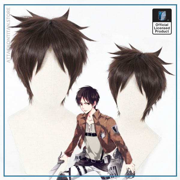 Attack on Titan Eren Jaeger Cosplay Wig 30cm Short Straight Brown Heat Resistant Synthetic Hair Wigs - Attack On Titan Store