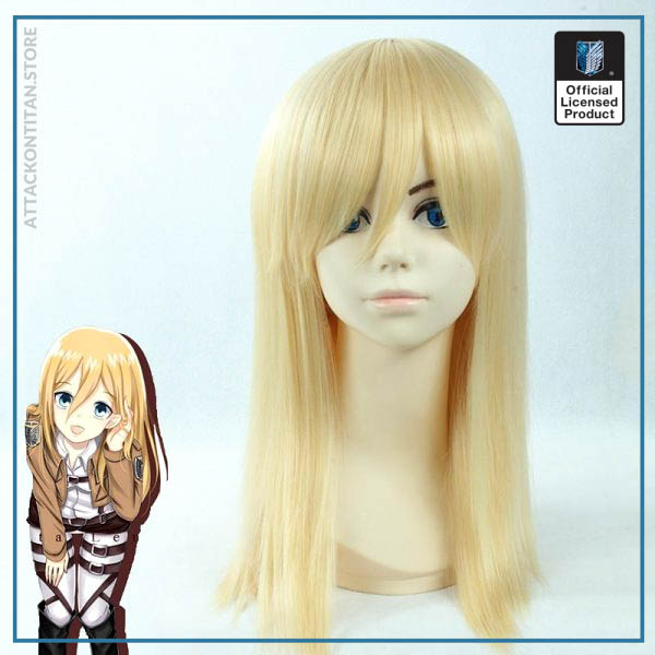 Attack on Titan Krista Lenz Christa Short Blonde Kyojin Renz Heat Resistant Synthetic Hair Cosplay Costume - Attack On Titan Store