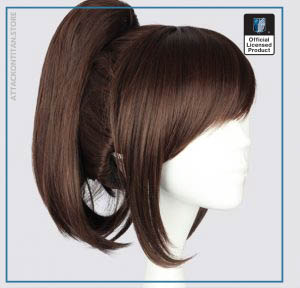 Attack on Titan Sasha Blouse 35cm 13 78 Short Straight Cosplay Wigs for Women Claw Clip 1 - Attack On Titan Store