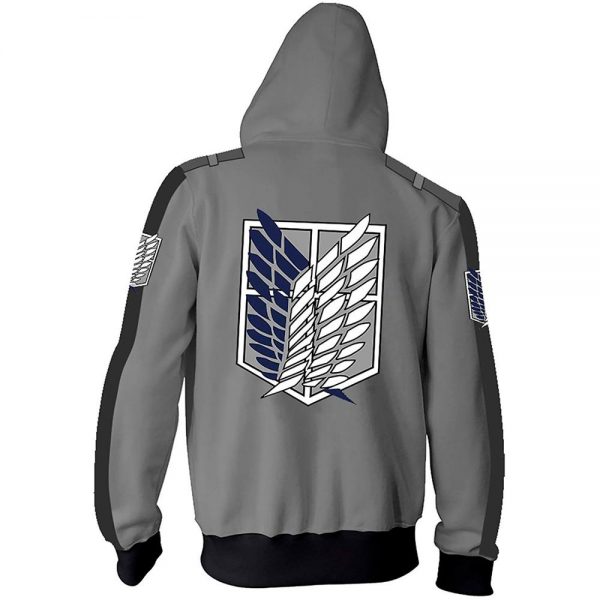 Anime Attack On Titan Cosplay Costumes Men Hoodies Jackets Male Zipper Sweatshirts Shingeki Eren Mikasa Ackerman 1 - Attack On Titan Store