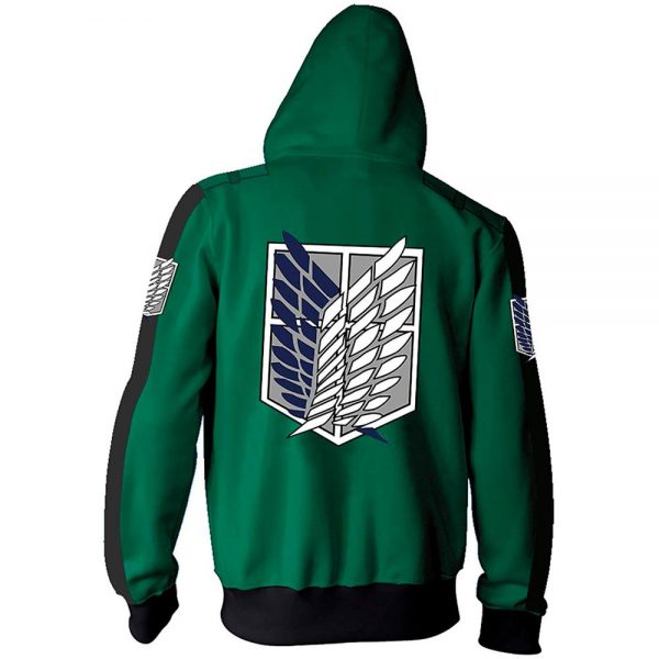 Anime Attack On Titan Cosplay Costumes Men Hoodies Jackets Male Zipper Sweatshirts Shingeki Eren Mikasa Ackerman 3 - Attack On Titan Store