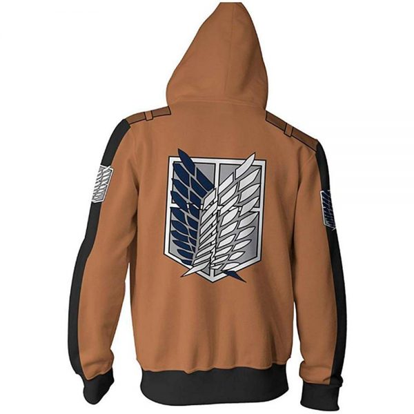 Anime Attack On Titan Cosplay Costumes Men Hoodies Jackets Male Zipper Sweatshirts Shingeki Eren Mikasa Ackerman 5 - Attack On Titan Store