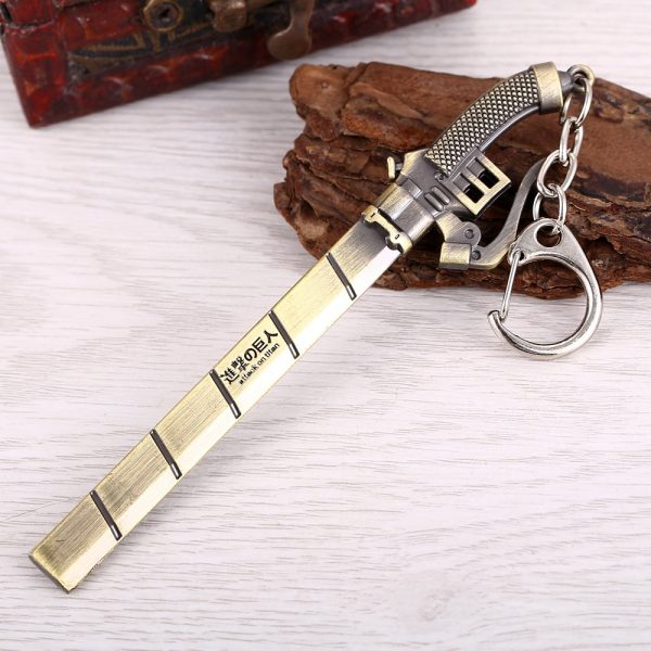 Anime Attack On Titan Keychain Metal Bronze Pendant Kyojin Keychain Holder Chaveiro Men Women Gift Porte 1 - Attack On Titan Store