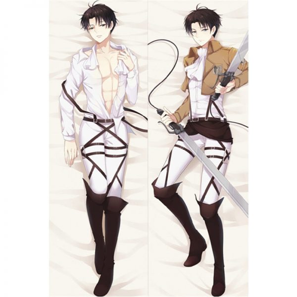 Anime Shingeki no Kyojin Attack on Titan Eren Jaeger Ackerman Levi Rival Dakimakura Pillow Cover Hugging - Attack On Titan Store