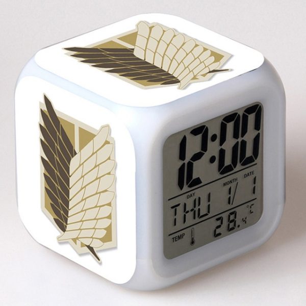 Anime toy Attack On Titan Ackerman 7 Colors Change Touch light Alarm Clock Action Figures - Attack On Titan Store