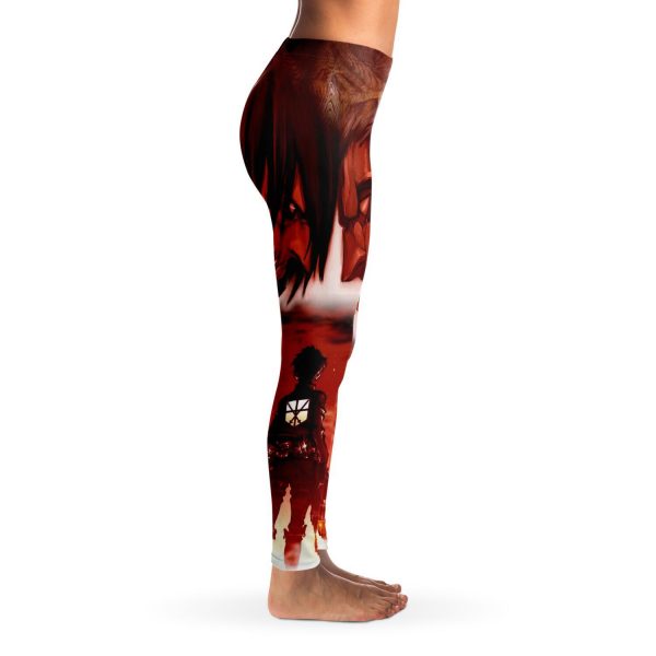 burning attack on titan premium leggings 398996 - Attack On Titan Store