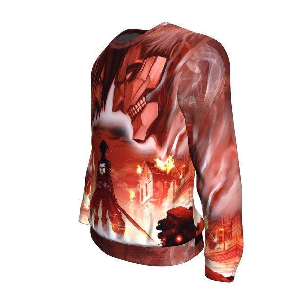 burning attack on titan sweatshirt 605707 - Attack On Titan Store