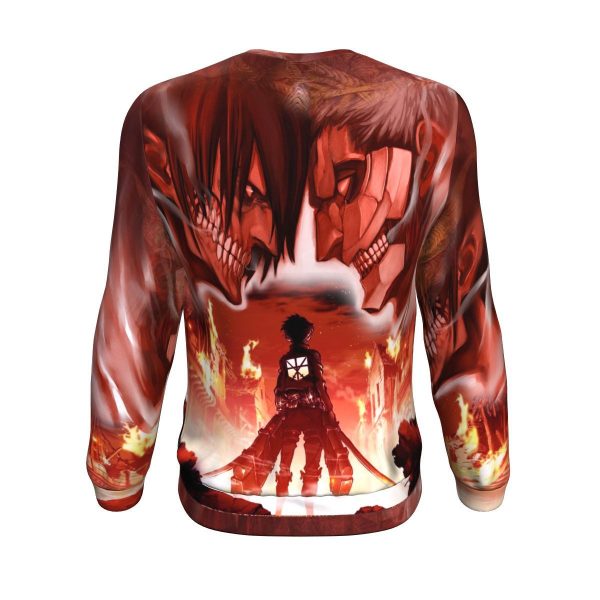 burning attack on titan sweatshirt 818542 - Attack On Titan Store