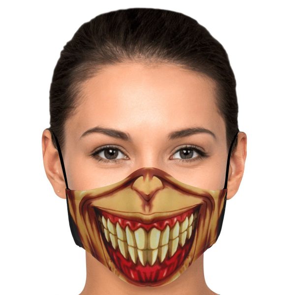 jaw titan v3 attack on titan premium carbon filter face mask 664039 - Attack On Titan Store