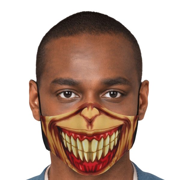 jaw titan v3 attack on titan premium carbon filter face mask 939632 - Attack On Titan Store