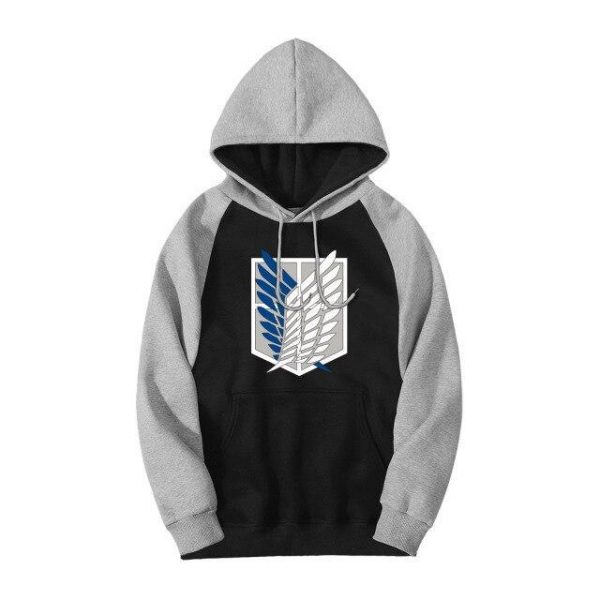 Attack on Titan Scout Regiment Emblem Colored Hoodie Official Attack On Titan Merch