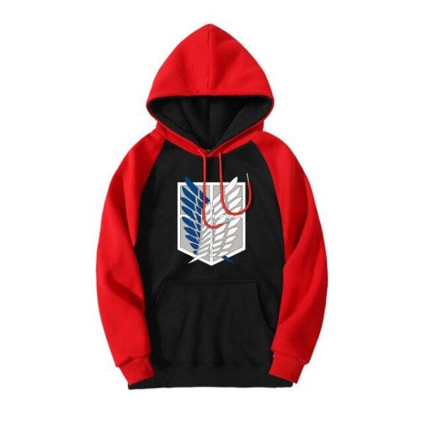 Attack on Titan Scout Regiment Emblem Colored Hoodie Official Attack On Titan Merch