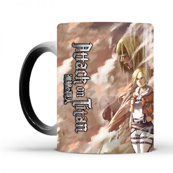 1Pcs 350ml New Attack On Titan Color Changing Mug Home Ceramic Coffee Milk Cup Creative Birthday 1 - Attack On Titan Store