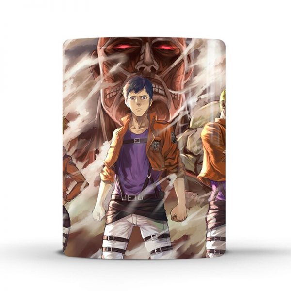 1Pcs 350ml New Attack On Titan Color Changing Mug Home Ceramic Coffee Milk Cup Creative Birthday 2 - Attack On Titan Store