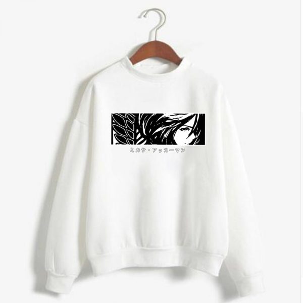 2021 Hot Anime Attack on Titan Men Hoodies Sweatshirts Mikasa Ackerman Eyes Hat Clothing Tops 1 - Attack On Titan Store