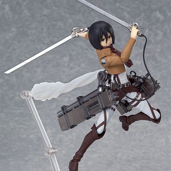 25cm Attack on Titan Mikasa Ackerman Action Figure Anime Petit Chara Land Mikasa Ackerman PVC Collection 2 - Attack On Titan Store