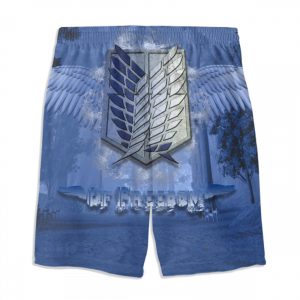 3d print attack on titan waterproof beach shorts hip hop man male waterproof panties attack on 1 - Attack On Titan Store