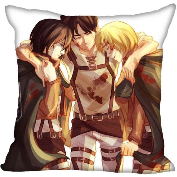 45X45cm 40X40cm one sides Pillow Case Modern Home Decorative Attack on Titan Pillowcase For Living Room 1.jpg 640x640 1 - Attack On Titan Store