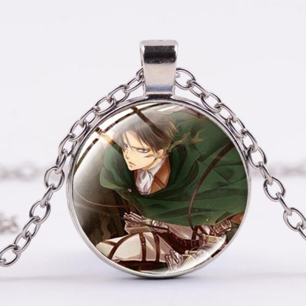 Anime Attack on Titan Necklace Ackerman Eren Emblem Cartoon Cosplay Figure Trendy Glass Round Pendant Long 5.jpg 640x640 5 - Attack On Titan Store