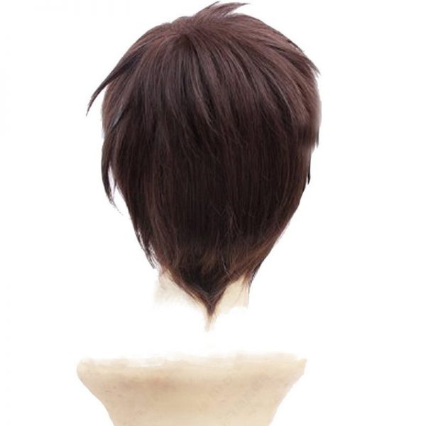 Attack On Titan Eren Jaeger Dark Brown Men s Short Layered High Temperature Fiber Synthetic Cosplay 1 - Attack On Titan Store