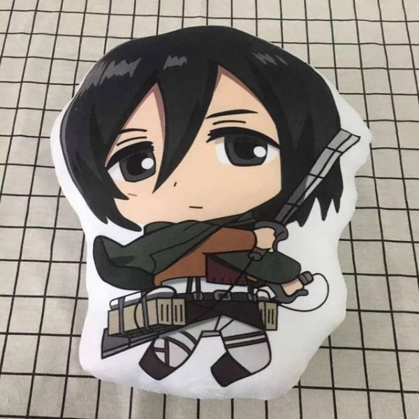 Attack On Titan Pillow Toy Anime Levi Ackerman Short Plush Stuffed Doll Pillowcase For Gift 2.jpg 640x640 2 - Attack On Titan Store