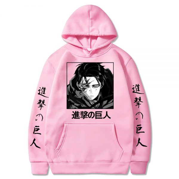Attack on Titan Anime Hoodies Levi Ackerman Spring Hooded Swearshirts Women Men Unisex Casual Loose Pullovers 3 - Attack On Titan Store