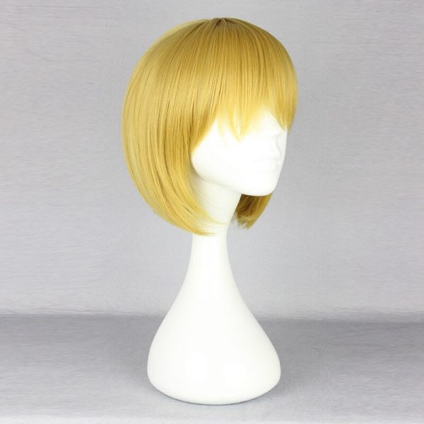 Attack on Titan Armin Arlert Cosplay Wig Blond Hair with Bangs Heat Resistance Hair Yellow Wig 1 - Attack On Titan Store