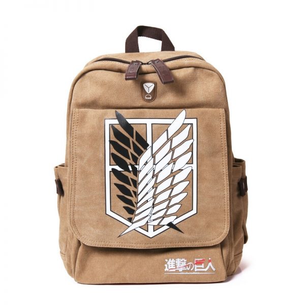 Attack on Titan Backpack Men Women Canvas Japan Anime Printing School Bag for Teenagers Travel Bags - Attack On Titan Store