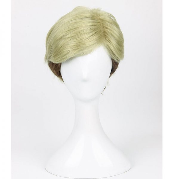 Attack on Titan Erwin Smith Wig Short Blonde Brown Ombre Color Cosplay Wig Wig Cap - Attack On Titan Store