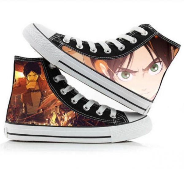 Attack on Titan cos shoes canvas shoes casual comfortable men and women college Anime cartoon student 11.jpg 640x640 11 - Attack On Titan Store