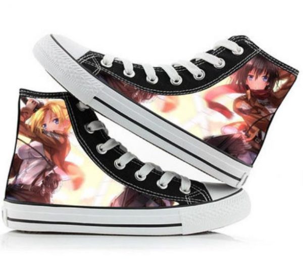 Attack on Titan cos shoes canvas shoes casual comfortable men and women college Anime cartoon student 13.jpg 640x640 13 - Attack On Titan Store