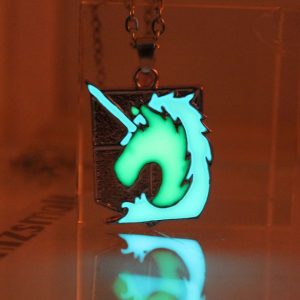 Attack on Titan glowing Necklace Pendants Corps badge Wings Of Liberty scouting legion Chain Jewelry Pendant 4 - Attack On Titan Store