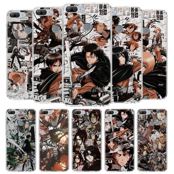 Hot Attack on Titan Manga Cover Phone Case for Huawei Y9 Y5 Y6 Y7 2019 Honor - Attack On Titan Store