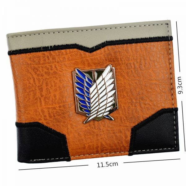 New Arrival Attack on Titan Wallet Men s Short Purse Cool Design 1 - Attack On Titan Store