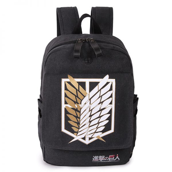 Attack on Titan Backpack Men Women Canvas Japan Anime Printing School Bag for Teenagers Travel Bags Mochila Galaxia BP0153