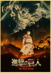 Japanese Classic Anime Attack on Titan Season 4 Poster Kraft Paper Prints and Posters Home Room Decor Art Wall Stickers