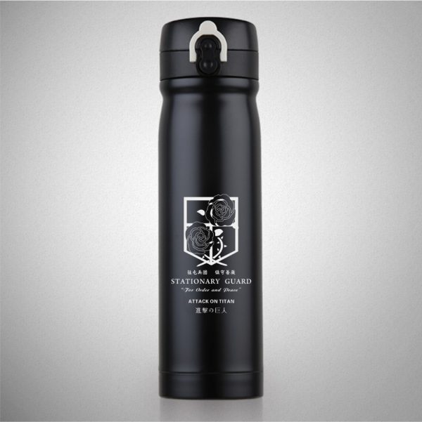 OUSSIRRO ATTACK ON TITAN Theme Thermos Saitama Pure Color Mugs Cup Kitchen Tool Gift