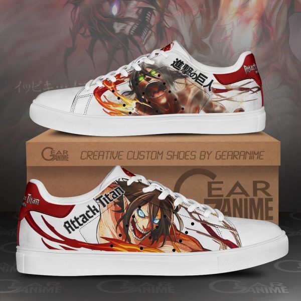 Attack on Titan Shoes: Eren Printed Skate Shoes