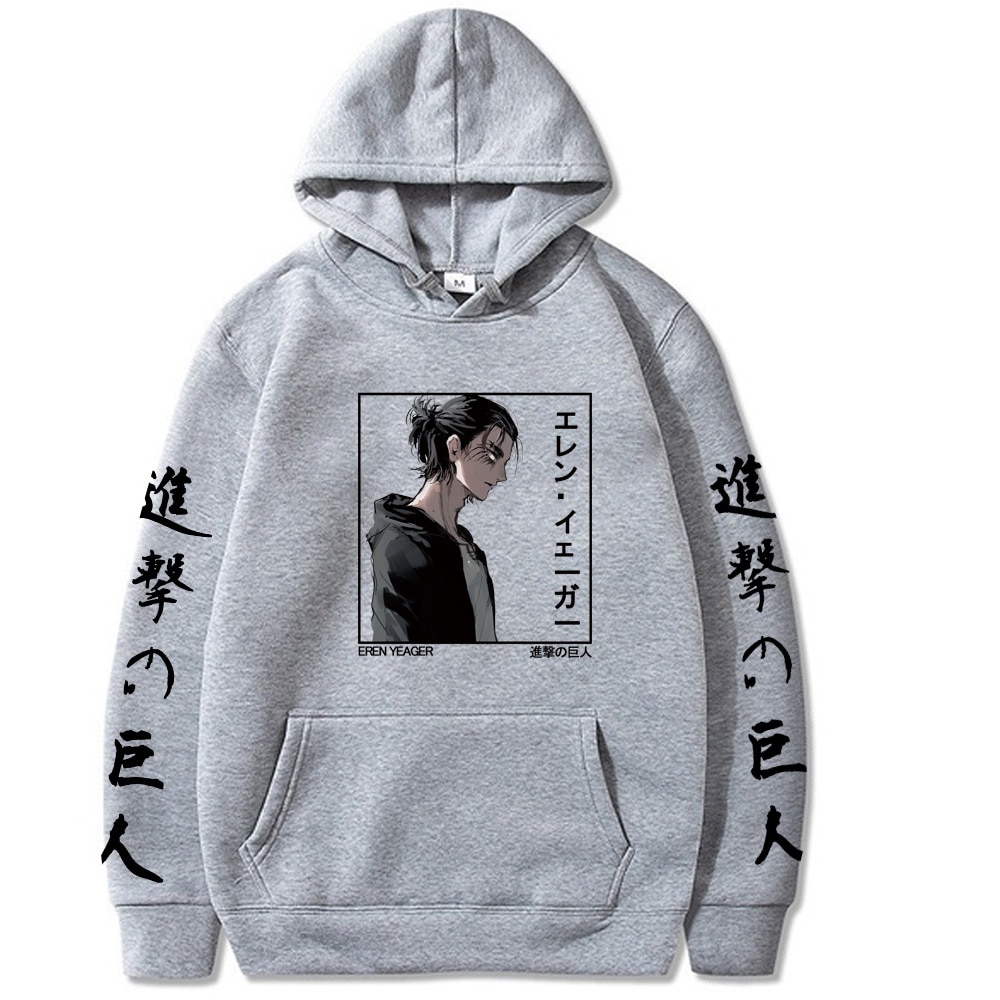 Attack On Titan Hoodies - Eren Jaeger AOT Anime Printing Hoodie