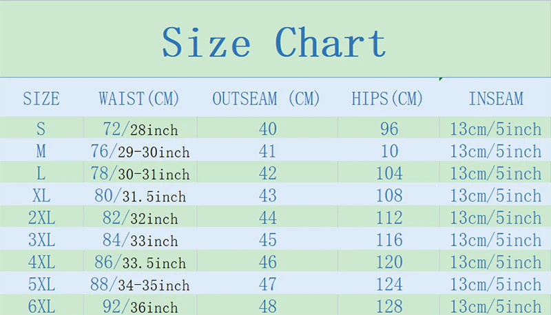 size chart shorts - Attack On Titan Store